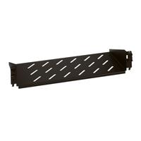 Photo Tablette fixe pour fixation en drapeau sur 2 montants 19pouces - hauteur 2U - profondeur 200mm | Ref : 046501