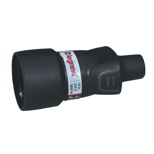 Photo Prolongateur borne  vis 2P+T 16A IK08 IP44 sortie droite -tiquette avec Gencod | Ref : 050115