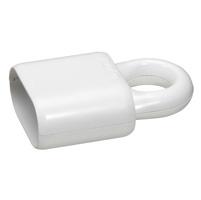 Photo Prolongateur plastique 2P 6A avec anneau d\'extraction - blanc | Ref : 050166