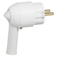 Photo Fiche plastique 2P+T 16A  extraction facilite et sortie latrale - blanc | Ref : 050175