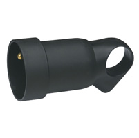 Photo Prolongateur plastique 2P+T 16A  anneau  -  noir | Ref : 050429