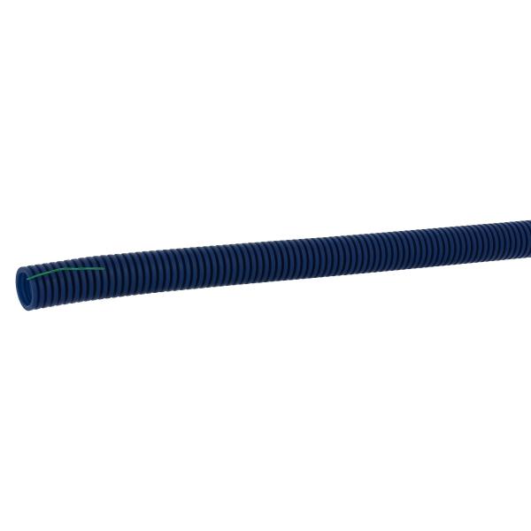 Photo Conduit ICTA TurboGliss® Ø32mm pour courant fort - RAL5010 - avec tire fil | Ref : 05132