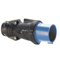 Photo Fiche mobile droite Hypra IP44 16A  -  200V~  250V~  -  3P+T  -  caoutchouc | Ref : 052053