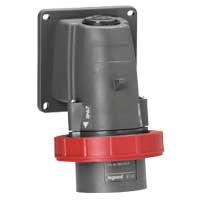 Photo Fiche incline fixe Hypra IP66/67 - 55 32A  - 380V~  415V~ 3P+N+T plastique | Ref : 053091