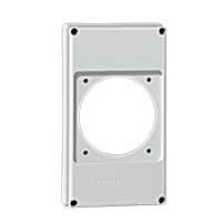 Photo Plastron P17 220x125mm recevant 1 prise 63A pour composer un coffret P17 | Ref : 057717