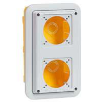 Photo Boite encastrement P17 pour maçonnerie IP55 pour 2 prises 16A ou domestique référence 057671 | Ref : 057721