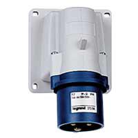 Photo Fiche ou fiche incline saillie P17 IP44 32A  -  200V~  250V~  -  2P+T | Ref : 058284