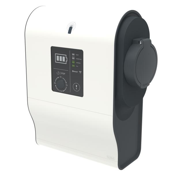 Photo Borne VE triphase Green\'up Premium avec lecteur RFID 22kW Mode 3 plastique | Ref : 059007
