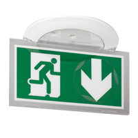 Photo BAES d'évacuation encastré Kickspot IP40 IK04 plastique ECO1 SATI AutoDiag pour ERP et ERT | Ref : 062524