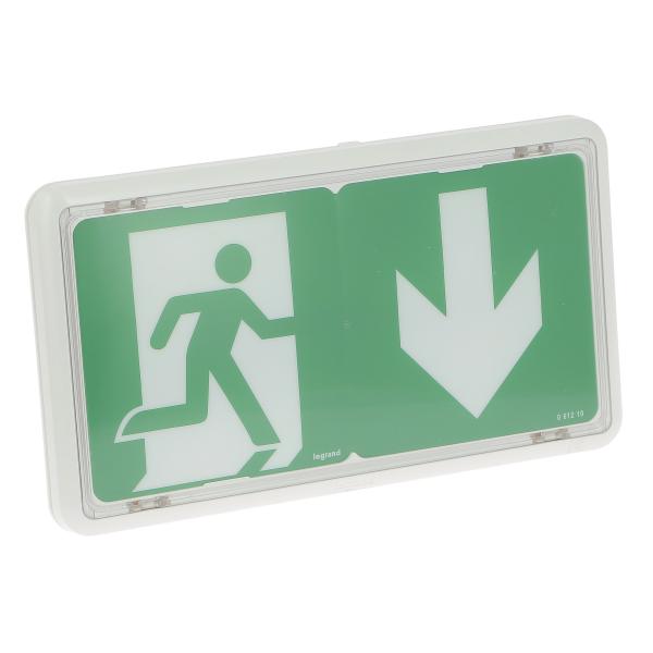Photo BAES d'vacuation saillie IP43 IK07 plastique SATI adressable pour ERP et ERT | Ref : 062625
