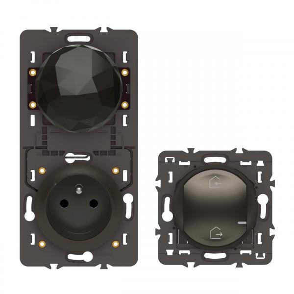 Photo Pack de dmarrage connect Cliane with Netatmo sans plaque graphite | Ref : 064890A