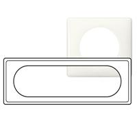 Photo Plaque Cliane Laqu 6  8 modules  -  finition Blanc | Ref : 066636