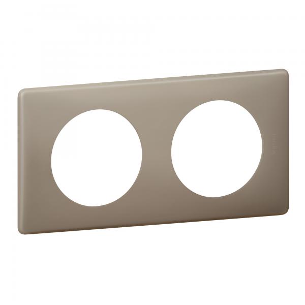 Photo Plaque C�liane Poudr� 2 postes  -  finition Gr�s | Ref : 066722