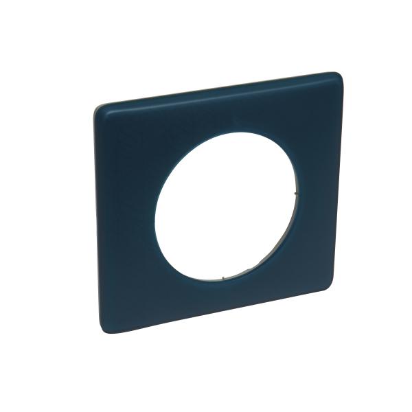 Photo Plaque de finition C�liane Collection Poudr� 1 poste finition Bleu Vert avec syst�me de rattrapage des d�fauts du mur | Ref : 066771