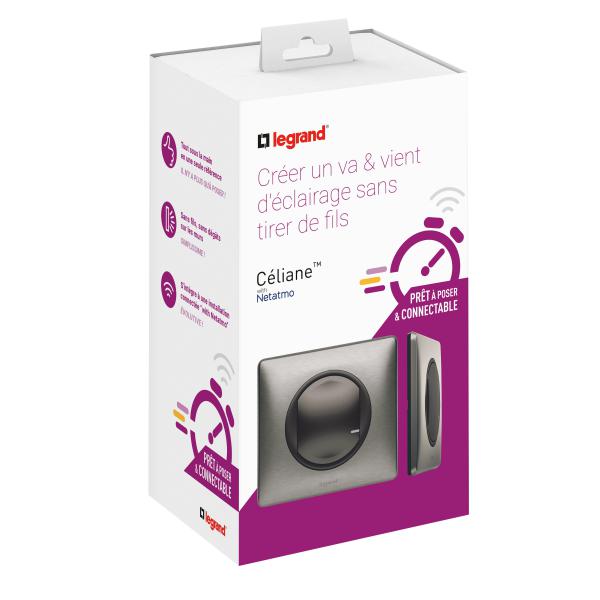 Photo Prt -  - poser Cliane crer un va - et - vient avec 1 commande sans fil et 1 interrupteur 230V~ l | Ref : 067623