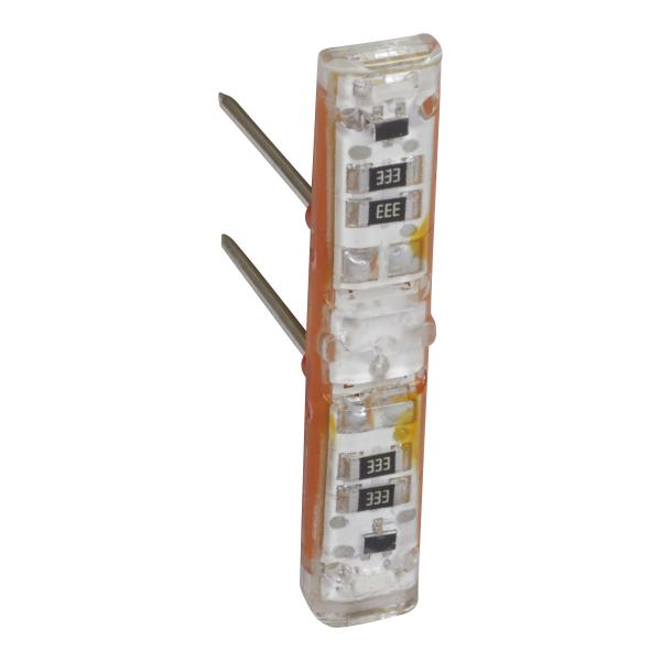 Photo Voyant tmoin 230V Easy-Led brochable  LEDs blanches pour mcanismes Mosaic | Ref : 067685L