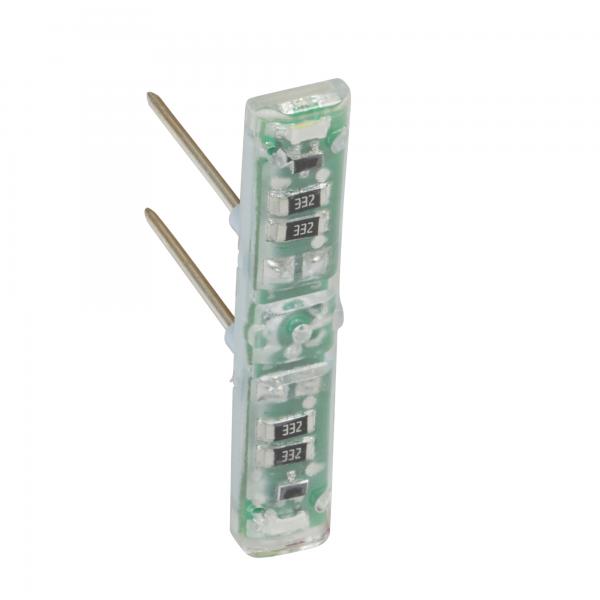 Photo Voyant tmoin 12V . 24V ou 48V Mosaic Easy-Led brochable - LEDs blanches | Ref : 067689L