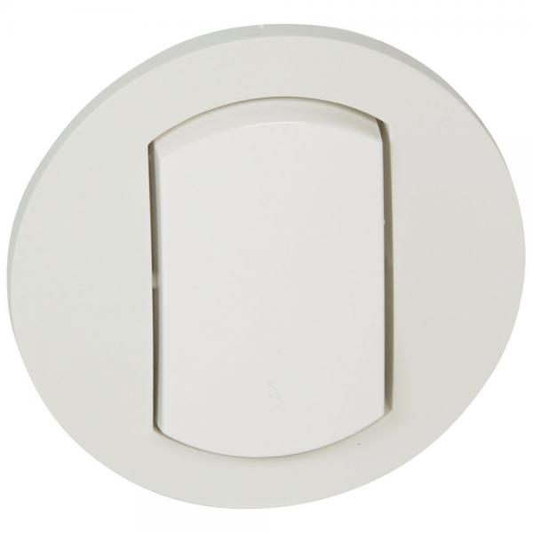 Photo Enjoliveur simple Cliane IP44 pour rfrence 067001 ou 067031  -  Blanc | Ref : 067801