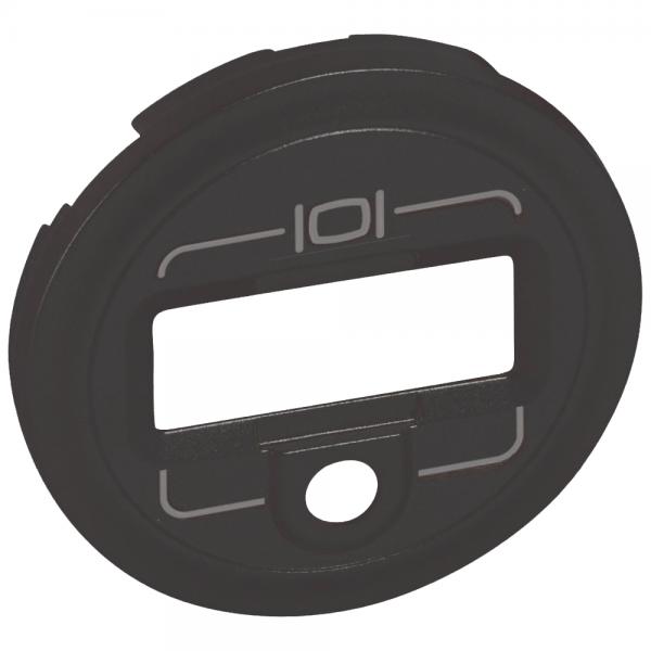 Photo Enjoliveur Cliane pour prise HD15 et Jack 3,5mm  -  finition graphite | Ref : 067819