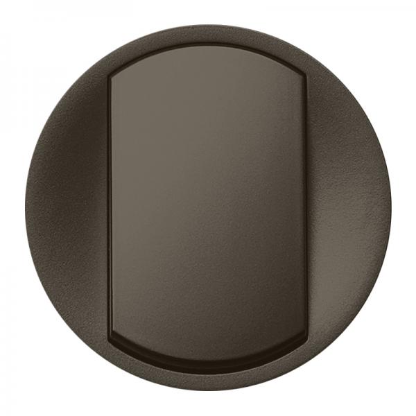 Photo Enjoliveur Cliane doigt large pour interrupteur bipolaire  -  finition graphite | Ref : 067921