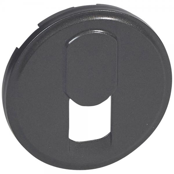 Photo Enjoliveur Cliane pour prise tlphone pour rseau mixte et basique  -  finition graphite | Ref : 067937