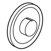 Photo Enjoliveur Cliane pour variateur pour ventilateur  -  Blanc | Ref : 068088
