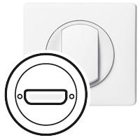 Photo Enjoliveur Cliane pour prise vido HD15  -  Blanc | Ref : 068215