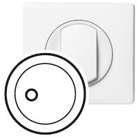 Photo Enjoliveur Cliane pour prise audio jack 3,5mm  -  Blanc | Ref : 068217
