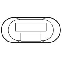 Photo Enjoliveur Cliane - switch cuivre Ethernet - blanc | Ref : 068254