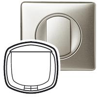 Photo Enjoliveur Cliane interrupteur  badge pour htel  -  titane | Ref : 068509