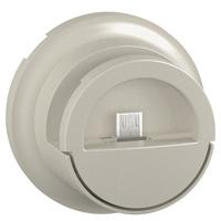 Photo Enjoliveur Céliane - prise double pour chargeur USB version dock - titane | Ref : 068510