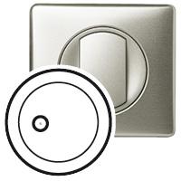 Photo Enjoliveur Cliane pour prise audio jack 3,5mm  -  finition titane | Ref : 068517