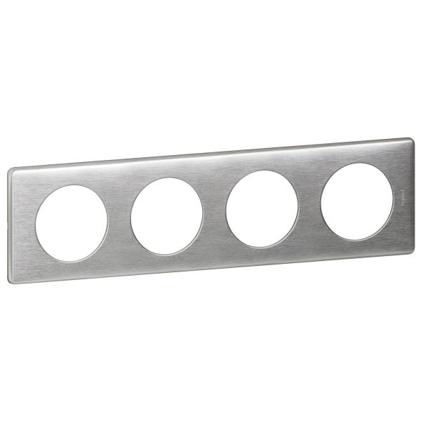 Panneau alarme en métal doré ou argent - support aluminium ou acier