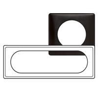 Photo Plaque Cliane Mtal 6  8 modules  -  finition Carbone | Ref : 068986