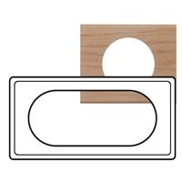 Photo Plaque Cliane Matires 4  5 modules  -  finition Chne Blanchi | Ref : 069055