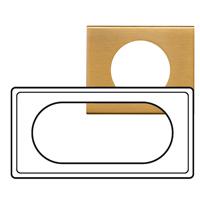 Photo Plaque Cliane Matires 4  5 modules  -  finition Bronze Dor | Ref : 069135