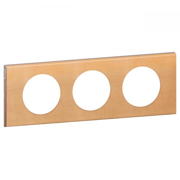 Photo Plaque Cliane Matires 3 postes  -  finition Erable | Ref : 069213