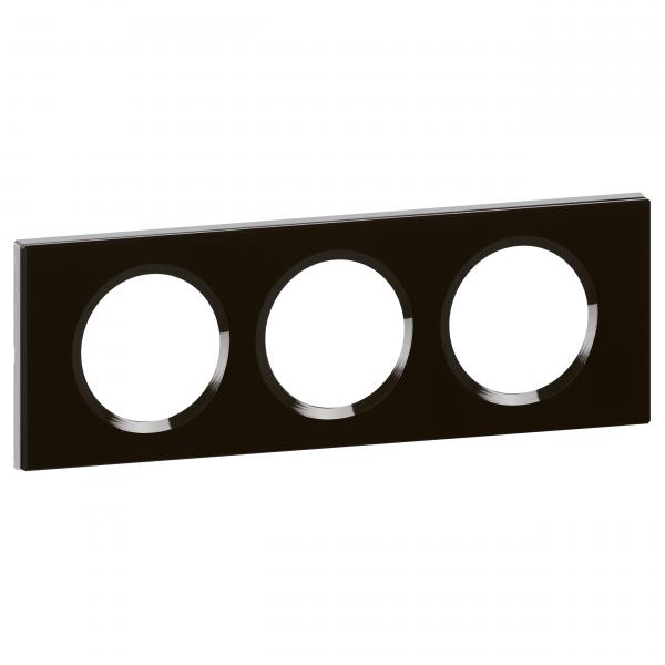 Photo Plaque Cliane Matires 3 postes  -  finition Verre Piano | Ref : 069303