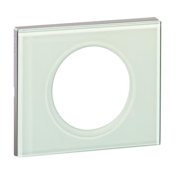 Photo Plaque Cliane Matires 1 poste  -  finition Verre Kaolin | Ref : 069311