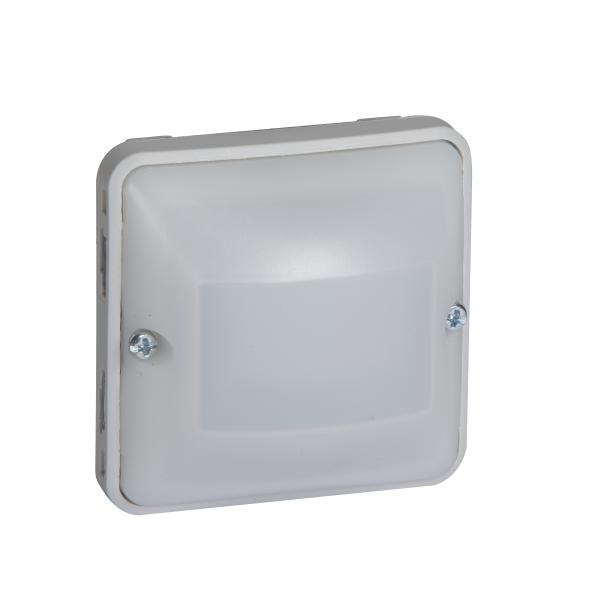 Photo D�tecteur de mouvements toutes lampes sans neutre 2 fils Plexo composable gris | Ref : 069520