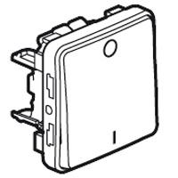 Photo Interrupteur bipolaire étanche Plexo composable IP55 10AX 250V - gris | Ref : 069530