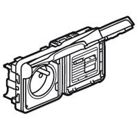 Photo Prise de courant diffrentielle tanche Plexo composable gris - 30 mA | Ref : 069567