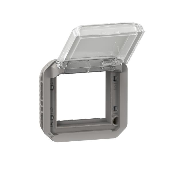 Photo Adaptateur Plexo  volet transparent pour Mosaic - composable gris | Ref : 069580L