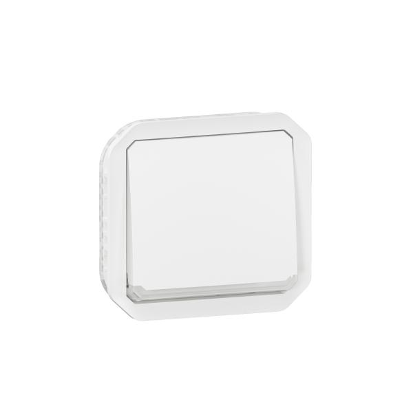 Photo Interrupteur ou va-et-vient tmoin 10AX 250V Plexo composable blanc | Ref : 069612L