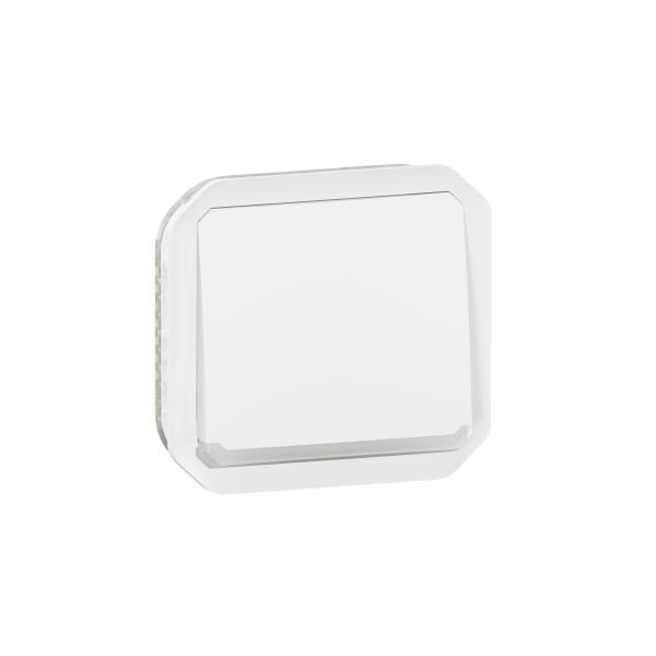 Photo Poussoir NO lumineux Plexo composable blanc | Ref : 069632L