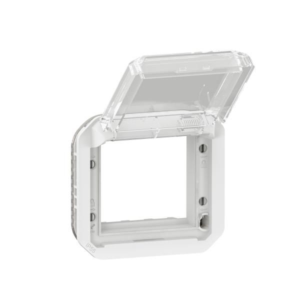 Photo Adaptateur Plexo  volet transparent pour Mosaic - composable blanc | Ref : 069695L