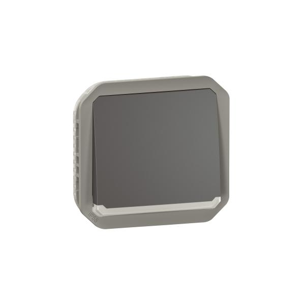 Photo Poussoir NO lumineux Plexo composable anthracite | Ref : 069813L