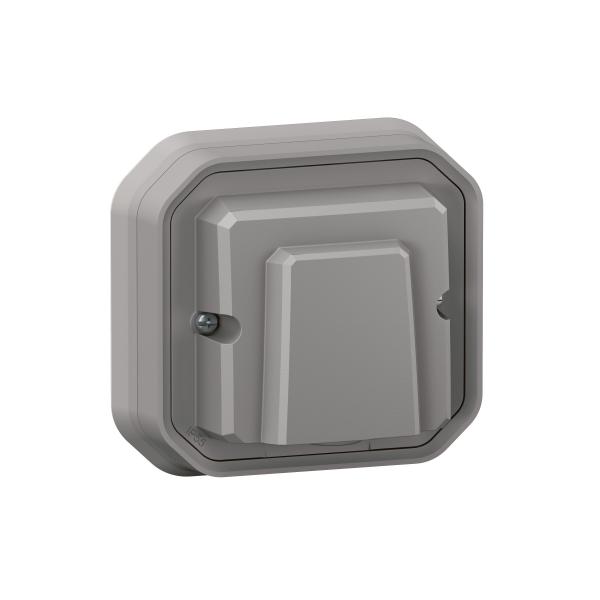 Photo Sortie de câble 20A avec bornier Plexo complet encastré gris | Ref : 069849L