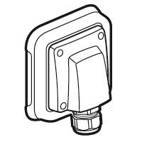 Photo Retenue des c�bles �tanche Plexo complet IP55 encastr� - gris | Ref : 069850