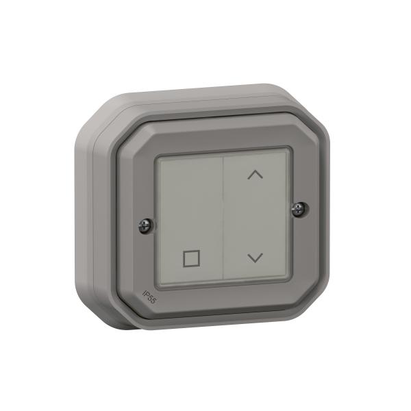 Photo Commande Self-e pour volets roulants Plexo with Netatmo complet gris | Ref : 069873L